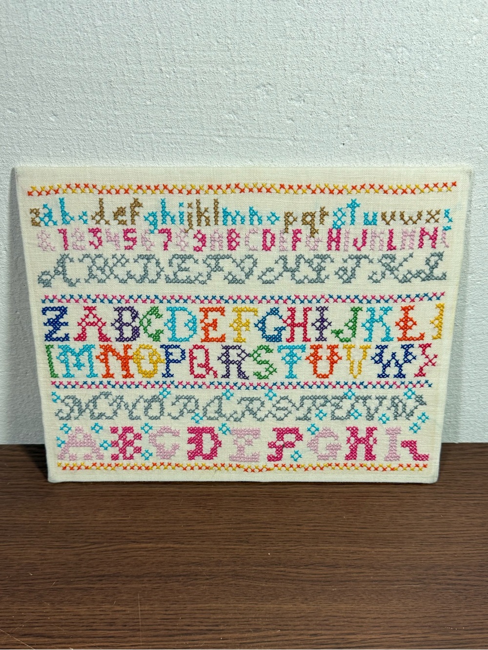 Vintage 80’s Cross Stitch Sampler